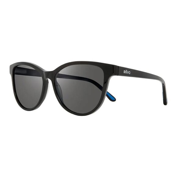 New REVO Daphne Petite Black Polarised Cat Eye RE 1198 01 GY Sunglasses Women - Picture 1 of 3